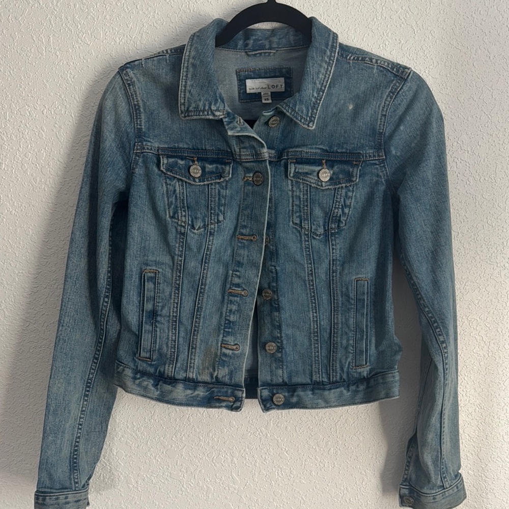 LOFT Classic Blue Jean Jacket